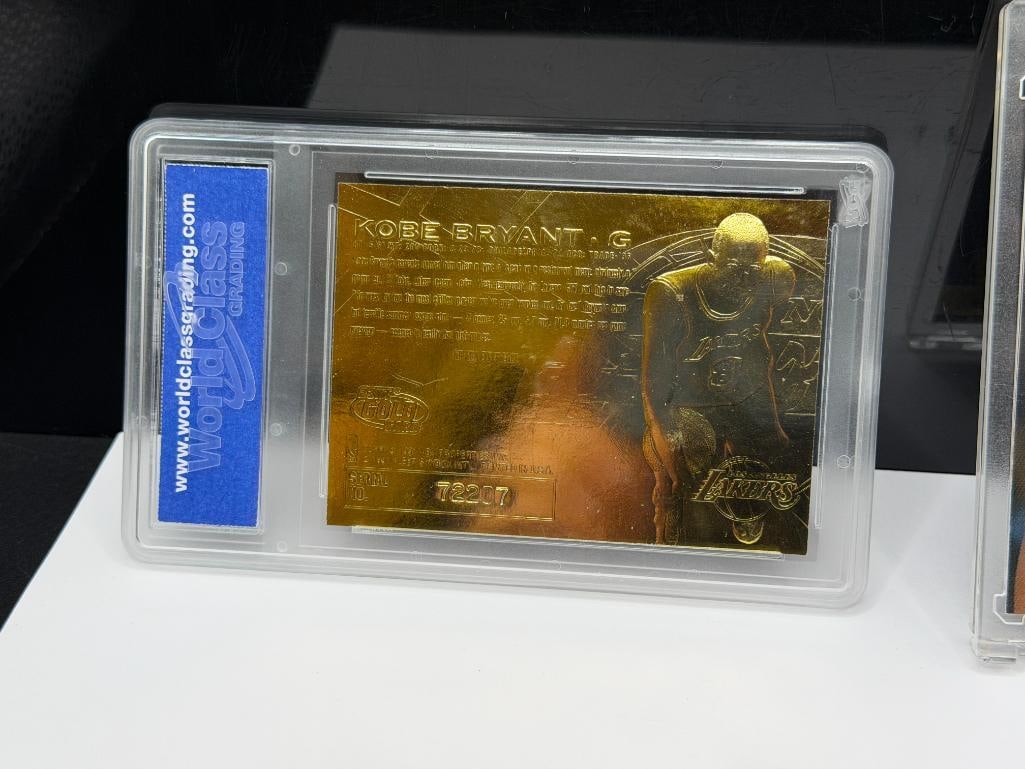 1996-1997 FLEER 23K GOLD KOBE BRYANT ROOKIE BASKETBALL CARD GRADED 10 AND 1998 COLLECTOR'S EDGE C... - 14