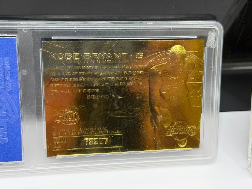 1996-1997 FLEER 23K GOLD KOBE BRYANT ROOKIE BASKETBALL CARD GRADED 10 AND 1998 COLLECTOR'S EDGE C... - 15