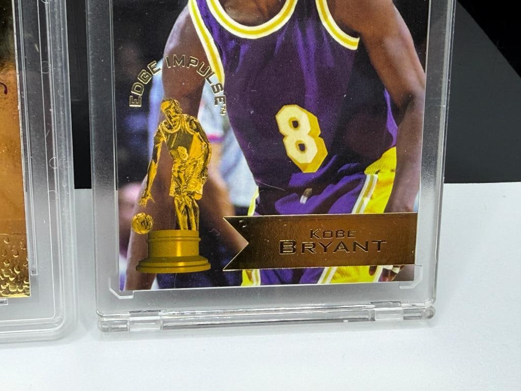1996-1997 FLEER 23K GOLD KOBE BRYANT ROOKIE BASKETBALL CARD GRADED 10 AND 1998 COLLECTOR'S EDGE C... - 4