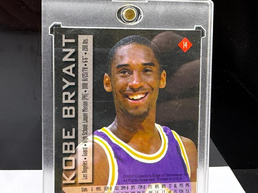 1996-1997 FLEER 23K GOLD KOBE BRYANT ROOKIE BASKETBALL CARD GRADED 10 AND 1998 COLLECTOR'S EDGE C... - 7
