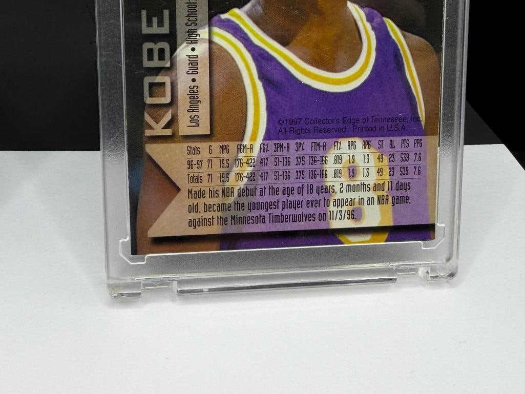 1996-1997 FLEER 23K GOLD KOBE BRYANT ROOKIE BASKETBALL CARD GRADED 10 AND 1998 COLLECTOR'S EDGE C... - 8