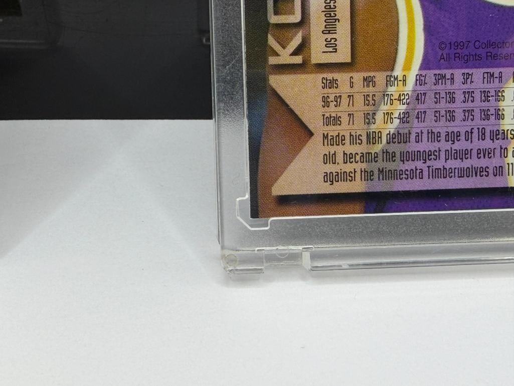 1996-1997 FLEER 23K GOLD KOBE BRYANT ROOKIE BASKETBALL CARD GRADED 10 AND 1998 COLLECTOR'S EDGE C... - 9