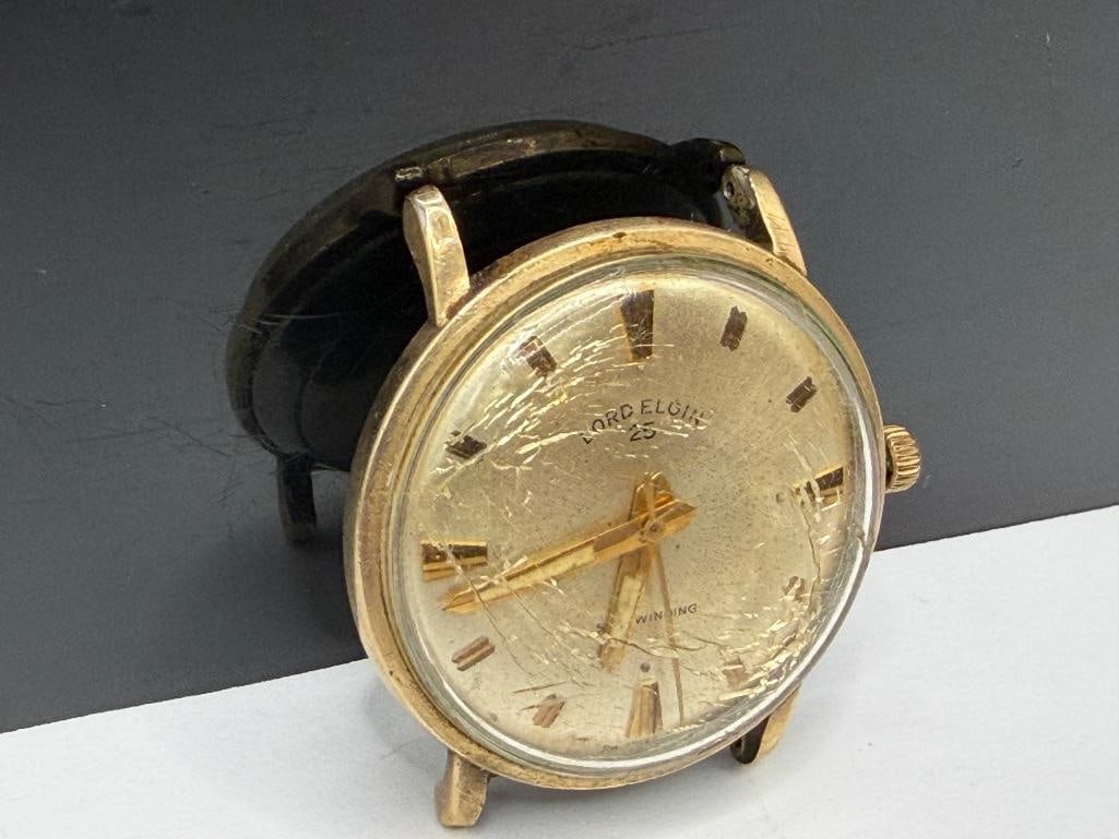 VINTAGE LORD ELGIN 25 SELF WINDING HEAD ONLY MEN'S WATCH FEATURING 25 JEWELS - 3