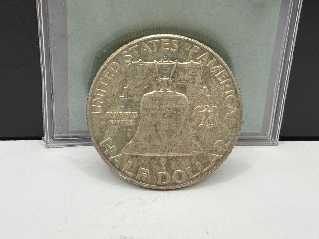 1948-D U.S. FRANKLIN SILVER HALF DOLLAR - 5