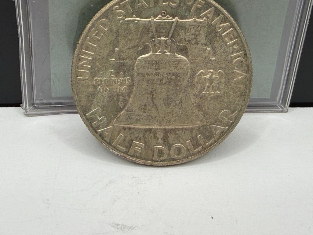 1948-D U.S. FRANKLIN SILVER HALF DOLLAR - 7