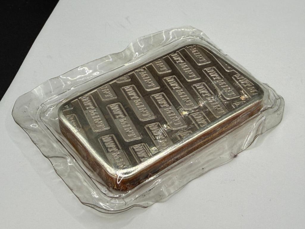 NORTHWEST TERRITORIAL MINT .999 FINE SILVER 5 TROY OUNCE BAR - 6