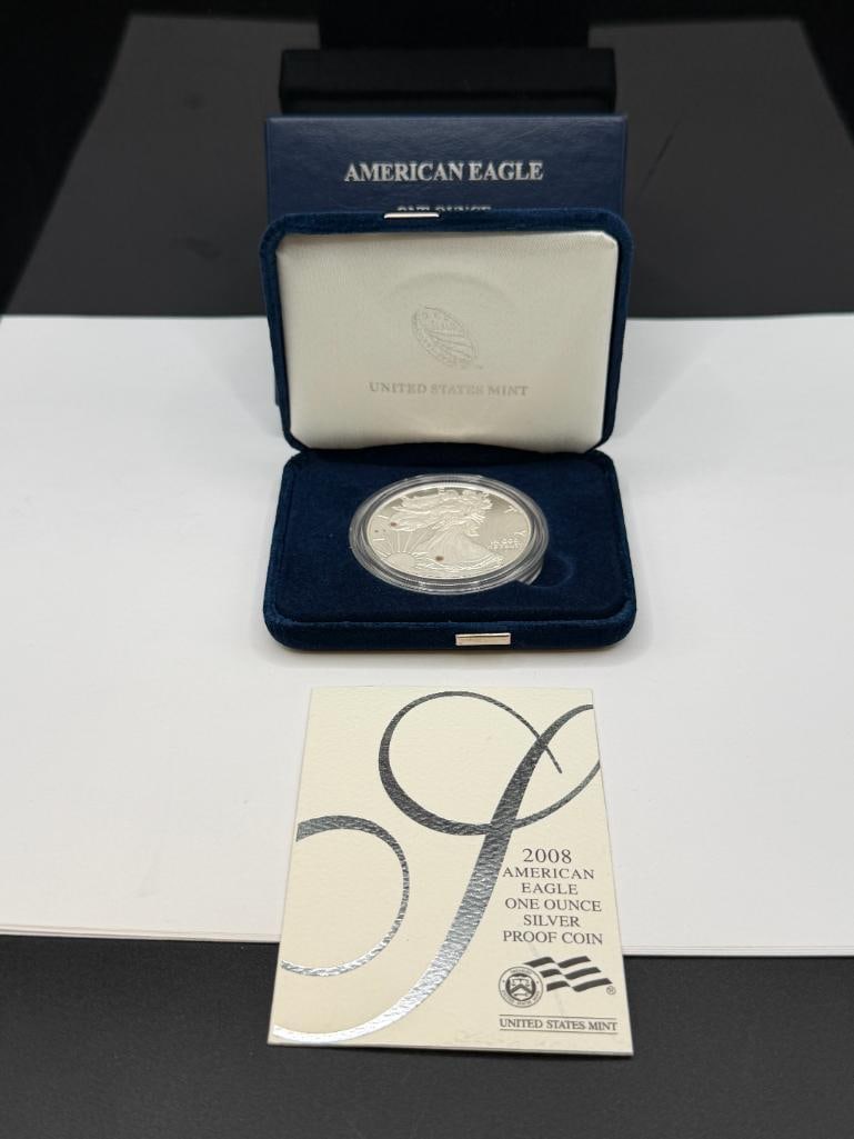 2008 AMERICAN SILVER EAGLE .999 FINE SILVER PROOF DOLLAR - 2