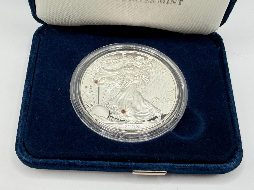 2008 AMERICAN SILVER EAGLE .999 FINE SILVER PROOF DOLLAR - 3