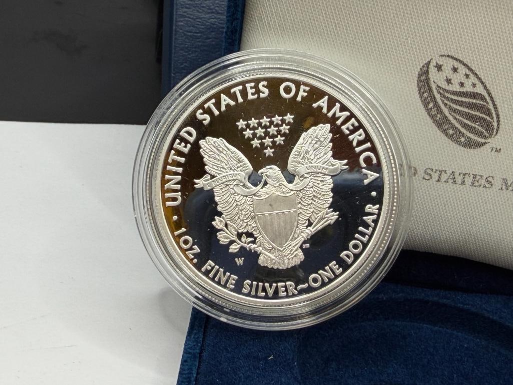 2008 AMERICAN SILVER EAGLE .999 FINE SILVER PROOF DOLLAR - 7