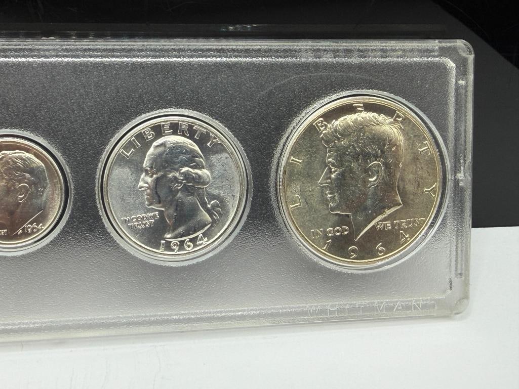 1964 U.S. UNCIRCULATED MINT SET IN WHITMAN'S CASE - 3
