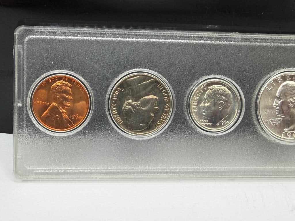 1964 U.S. UNCIRCULATED MINT SET IN WHITMAN'S CASE - 4