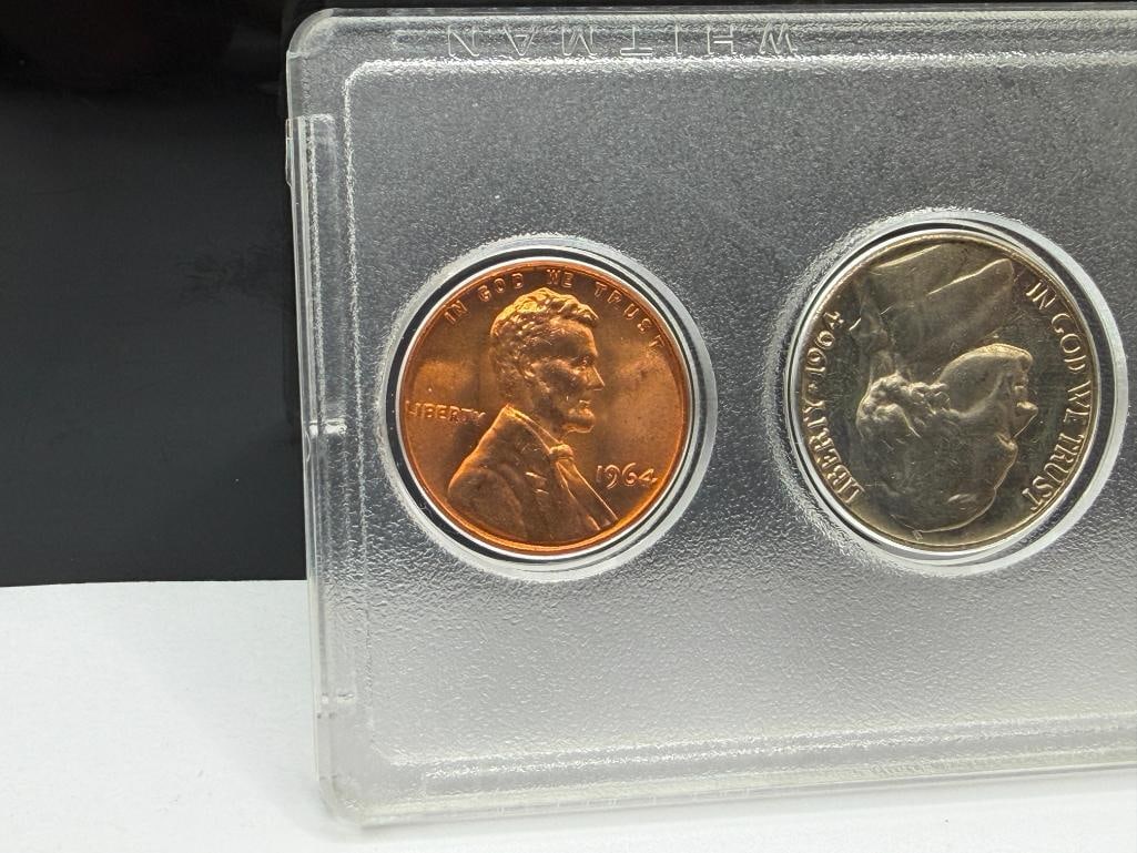 1964 U.S. UNCIRCULATED MINT SET IN WHITMAN'S CASE - 5