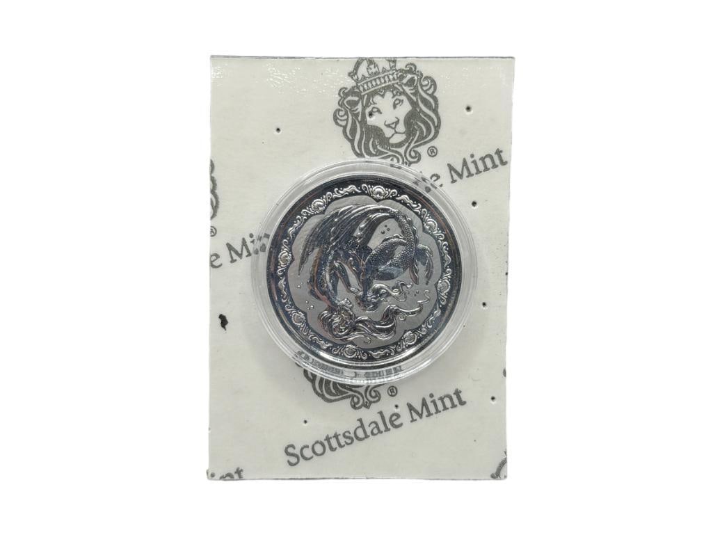 SCOTTSDALE MINT MERMAID SIREN .999 FINE SILVER ROUND (1 of 5)