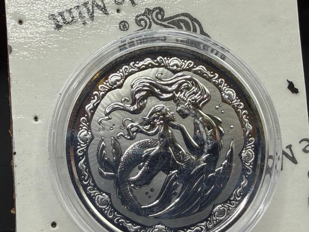 SCOTTSDALE MINT MERMAID SIREN .999 FINE SILVER ROUND - 3