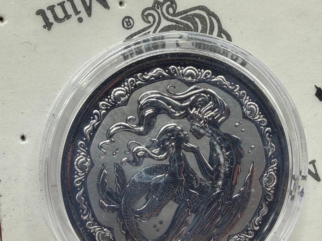 SCOTTSDALE MINT MERMAID SIREN .999 FINE SILVER ROUND - 4