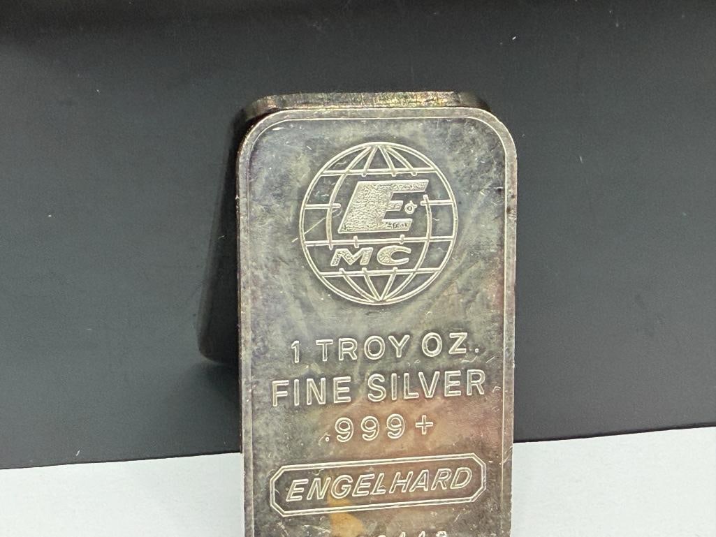 ENGELHARD .999 FINE SILVER BAR - 3