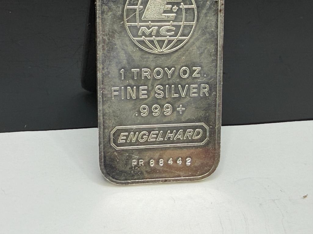 ENGELHARD .999 FINE SILVER BAR - 4