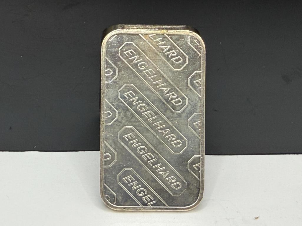 ENGELHARD .999 FINE SILVER BAR - 5