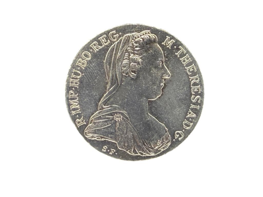 1780 AUSTRIA THALER KM # 1866.2 RESTRIKE SILVER COIN: 90% SILVER 28.12 GRAMS