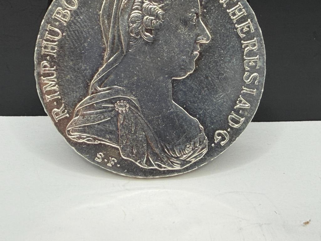 1780 AUSTRIA THALER KM # 1866.2 RESTRIKE SILVER COIN - 4