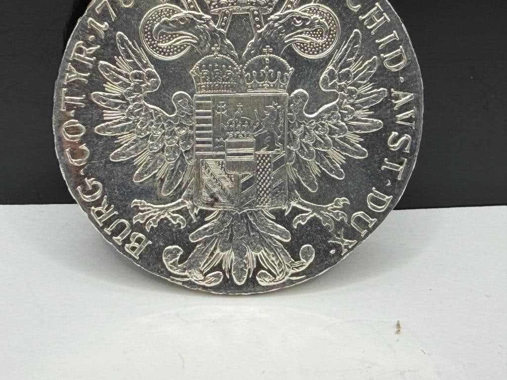 1780 AUSTRIA THALER KM # 1866.2 RESTRIKE SILVER COIN - 7