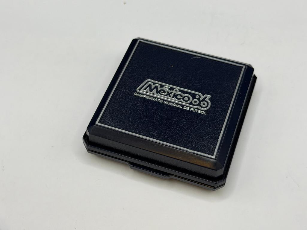 1985 MEXICO FIFA WORLD CUP 1986 SOCCER STERLING SILVER 100 PESOS PROOF COIN - 9