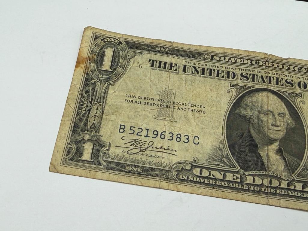 1935-A U.S. $1 SILVER CERTIFICATE WITH YELLOW SEAL WWII NOTE FOR U.S. TROOPS IN NORTH AFRICA - 4