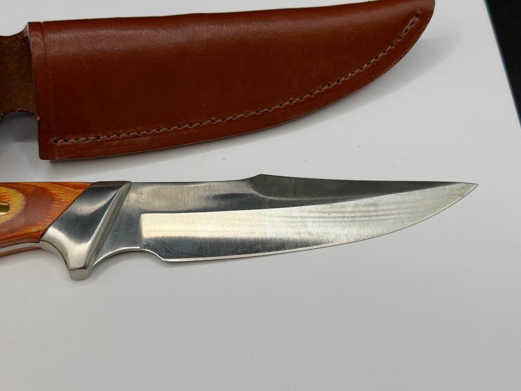 FOUNDATION NORTH AMERICAN WILD SHEEP FIXED BLADE KNIFE FEATURING FULL TANG BLADE - 3