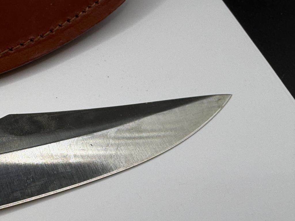 FOUNDATION NORTH AMERICAN WILD SHEEP FIXED BLADE KNIFE FEATURING FULL TANG BLADE - 4