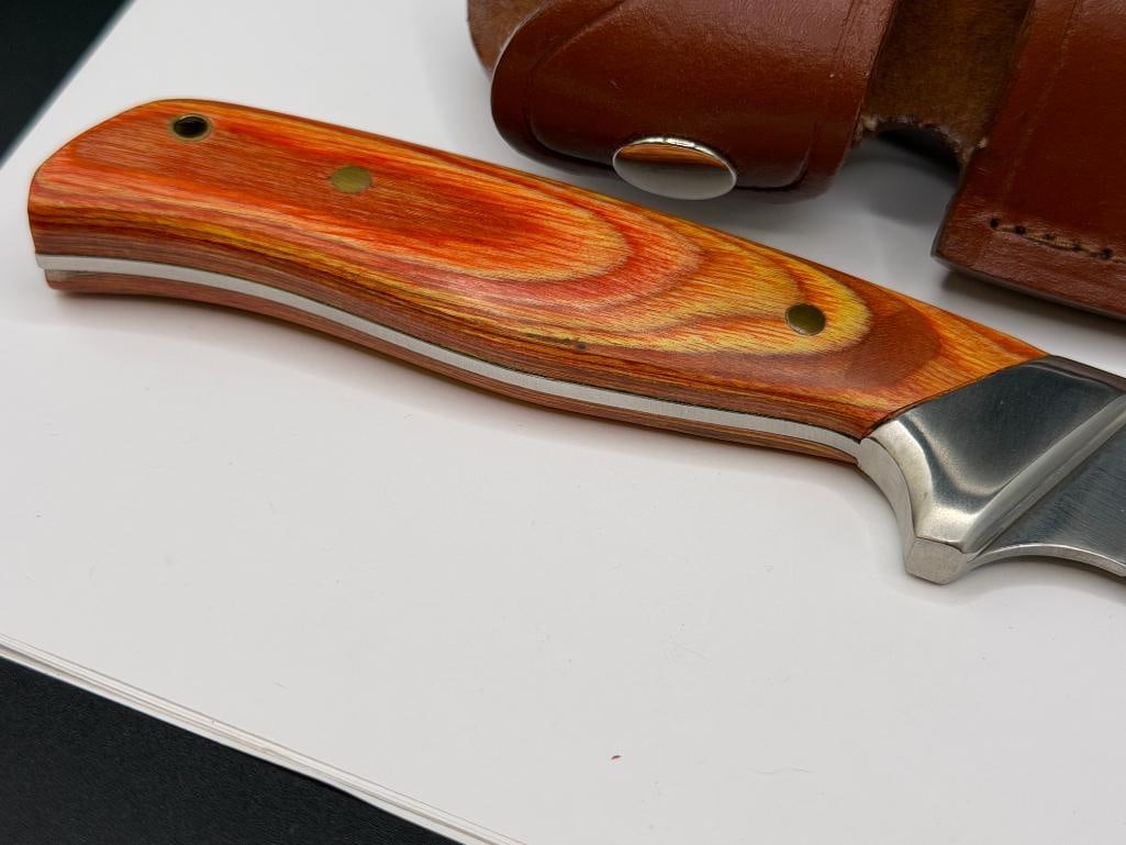 FOUNDATION NORTH AMERICAN WILD SHEEP FIXED BLADE KNIFE FEATURING FULL TANG BLADE - 5