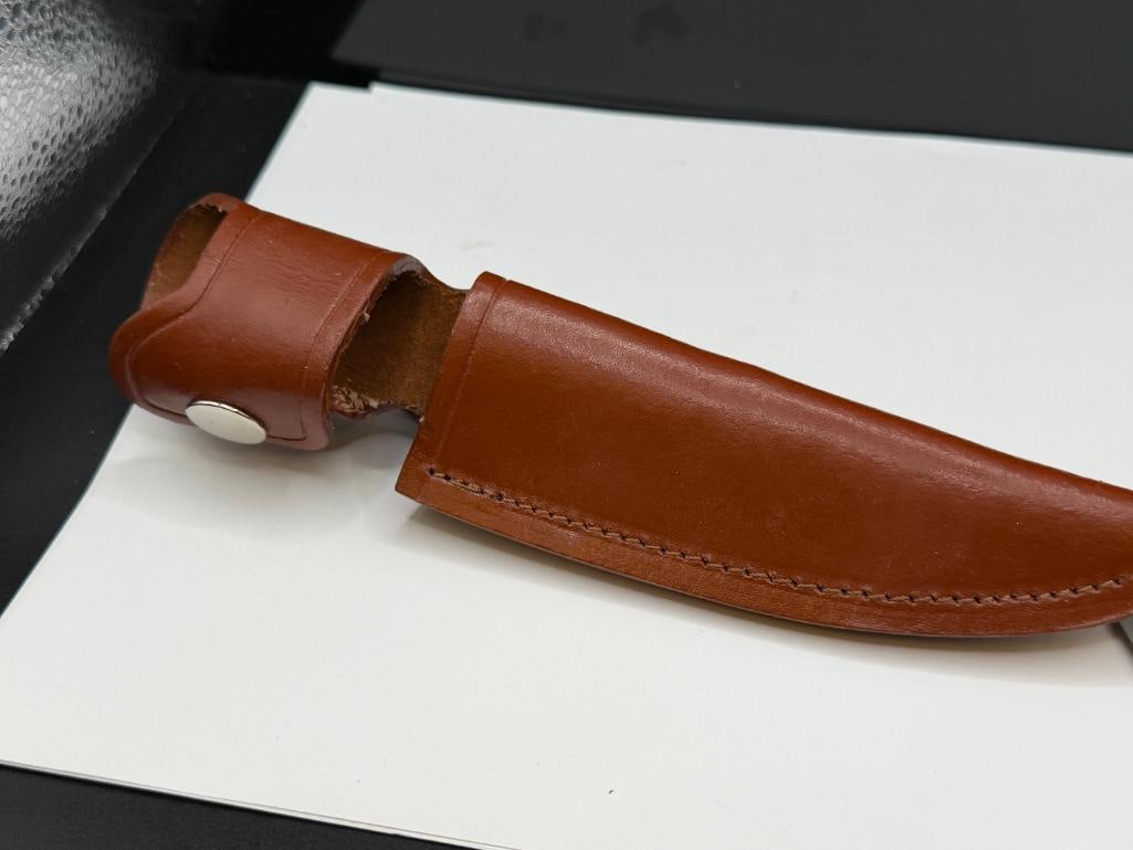 FOUNDATION NORTH AMERICAN WILD SHEEP FIXED BLADE KNIFE FEATURING FULL TANG BLADE - 9