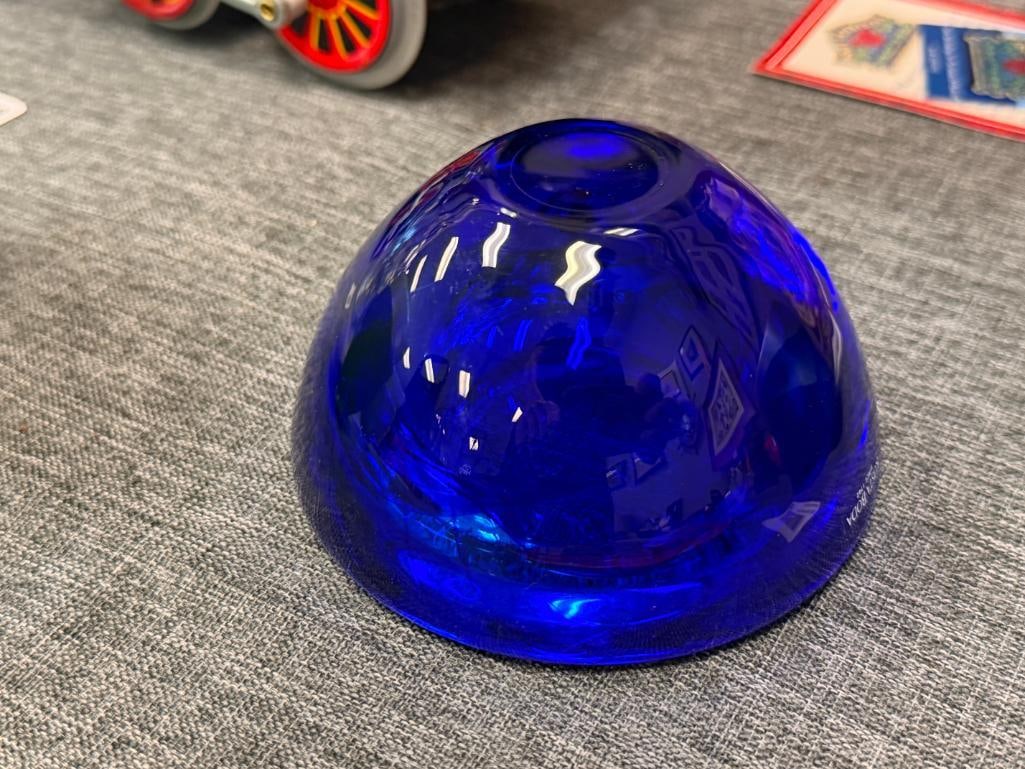 KOSTA BODA SWEDISH HAND BLOWN ART GLASS BOWL ATOLL DESIGNED BY ANNA EHRNER NO. 59727 - 5
