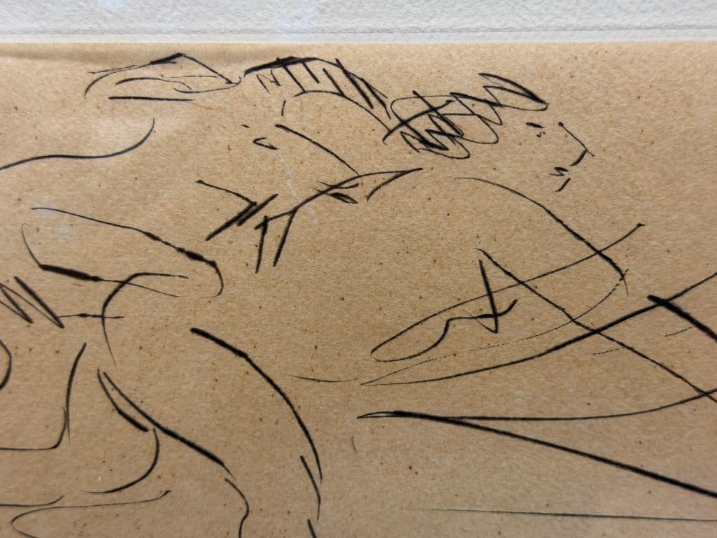 REUBEN NAKIAN AMERICAN ARTIST AND TEACHER ARTIST PROOF PRINT GOAT AND NYMPH - 3