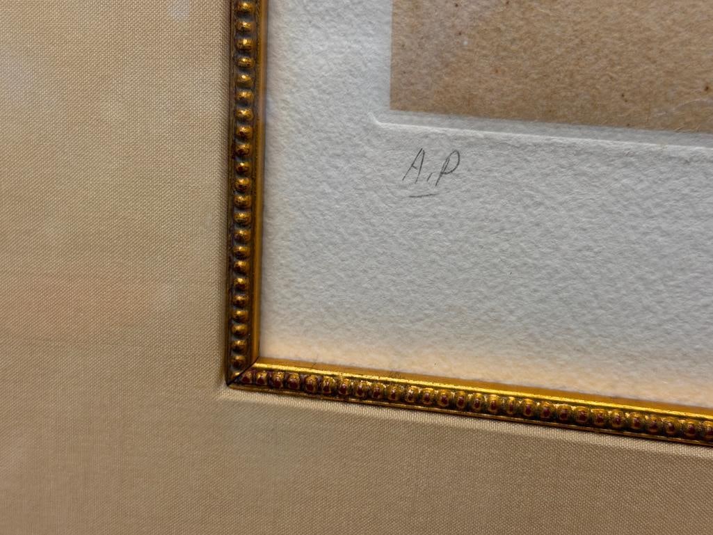 REUBEN NAKIAN AMERICAN ARTIST AND TEACHER ARTIST PROOF PRINT GOAT AND NYMPH - 6