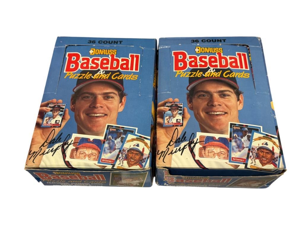 1988 DONRUSS BASEBALL WAX BOX BASEBALL CARDS CONTAINING 36 UNOPENED PACKS, TWO BOXES: EACH BOX CONTAINS 36 UNOPENED PACKS, TOTAL OF 72 PACKS TOTAL 