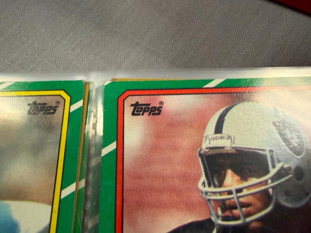 1985, 1986, 1987, TOPPS BASEBALL CARDS AND PLAYER AUTOGRAPHED PAPER CARDS FROM NY JETS PLAYERS - 14