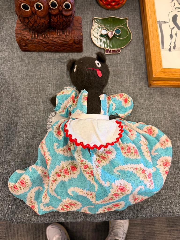 VINTAGE RED RIDING HOOD, WOLF, AND GRANDMA TOPSY TURVY DOLL - 5