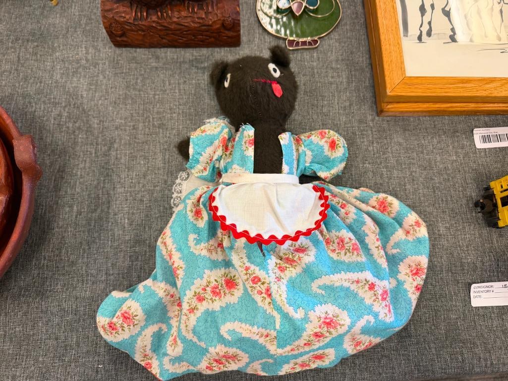 VINTAGE RED RIDING HOOD, WOLF, AND GRANDMA TOPSY TURVY DOLL - 6
