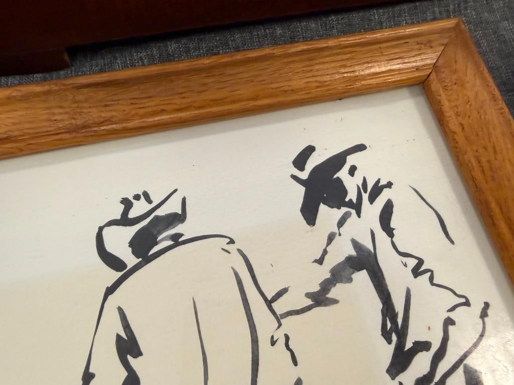 CRAIG SHEPPARD OKLAHOMA-BORN NEVADA ARTIST WESTERN INK DRAWING PRINTS - 6