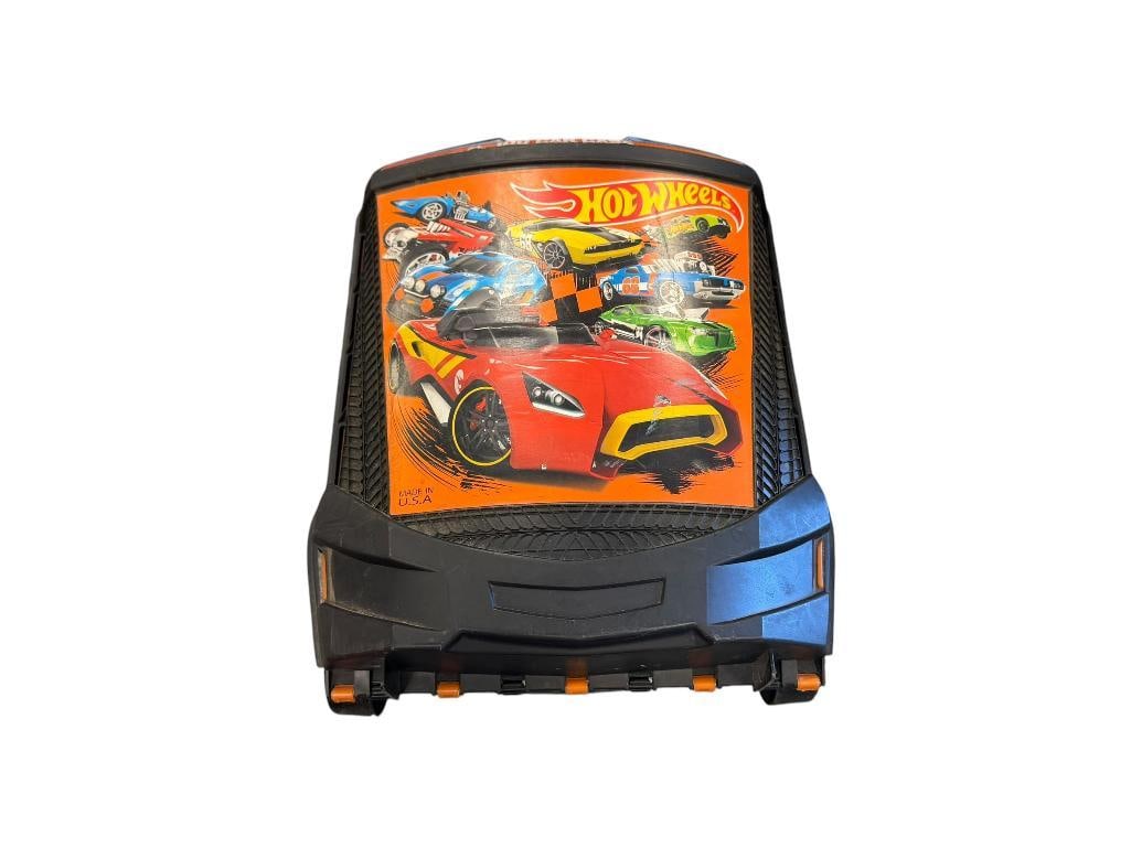HOT WHEELS DIE-CAST ROLLING CAR SUITCASE FILLED WITH DIE-CAST CARS OVER 50 CARS MOSTLY HOTWHEELS (1 of 10)