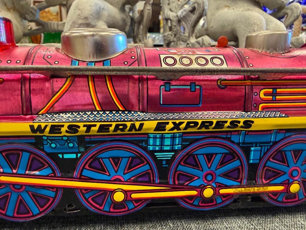 1970'S KANTO TOYS WESTERN EXPRESS TIN LITHO TOY TRAIN MADE IN JAPAN - 4