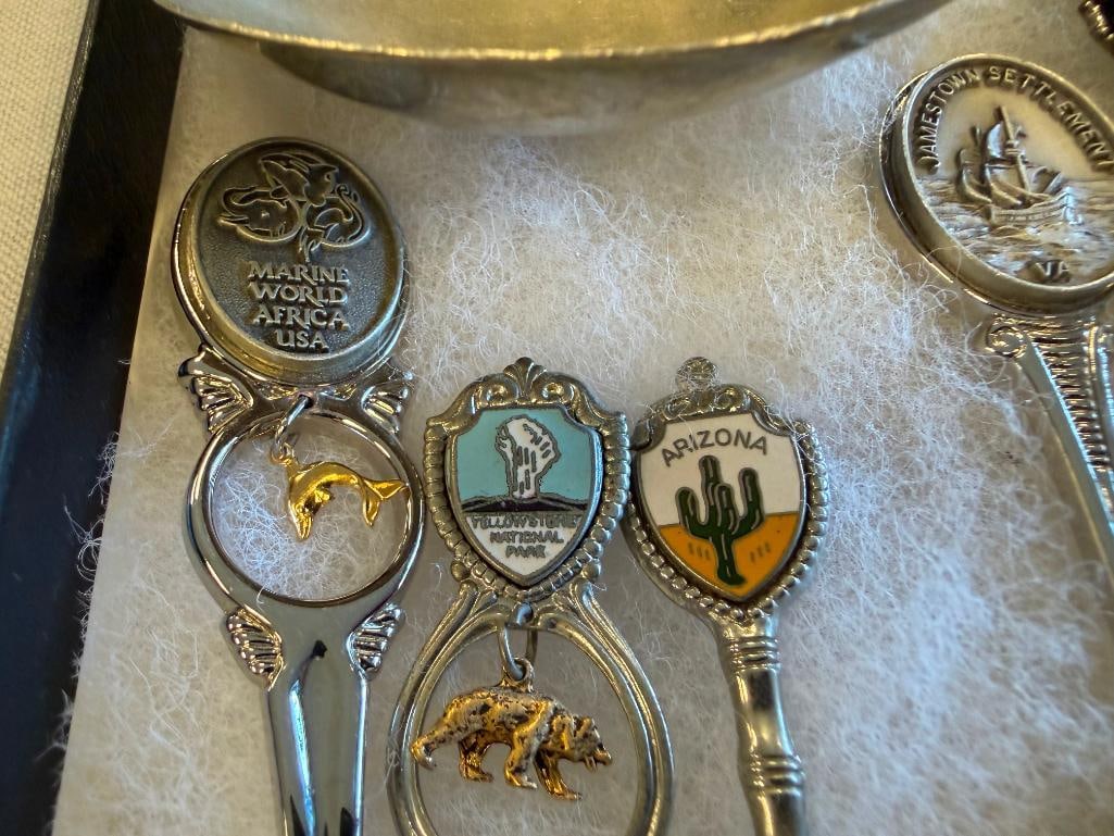LARGE COLLECTION OF SOUVENIR SPOONS, TEA SPOONS, DEMI SPOONS, ETC. - 6