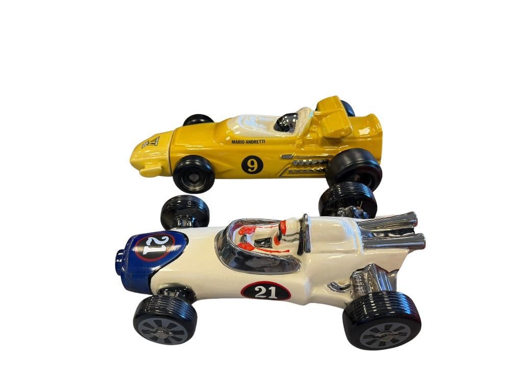 EZRA BROOKS HERTIAGE CHINA AND ROYAL BURTON CHINA INDY 500 RACE CARS INCLUDING MARI ANDRETTI CAR (1 of 14)