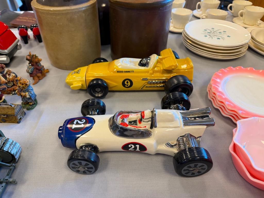 EZRA BROOKS HERTIAGE CHINA AND ROYAL BURTON CHINA INDY 500 RACE CARS INCLUDING MARI ANDRETTI CAR - 2