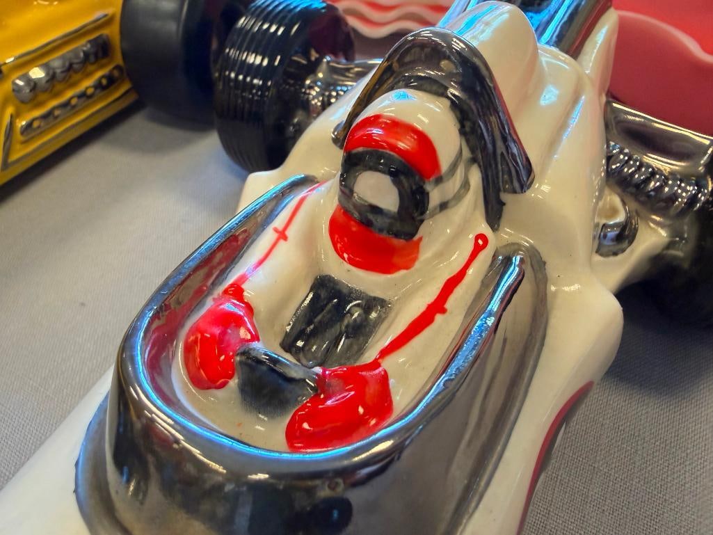 EZRA BROOKS HERTIAGE CHINA AND ROYAL BURTON CHINA INDY 500 RACE CARS INCLUDING MARI ANDRETTI CAR - 5