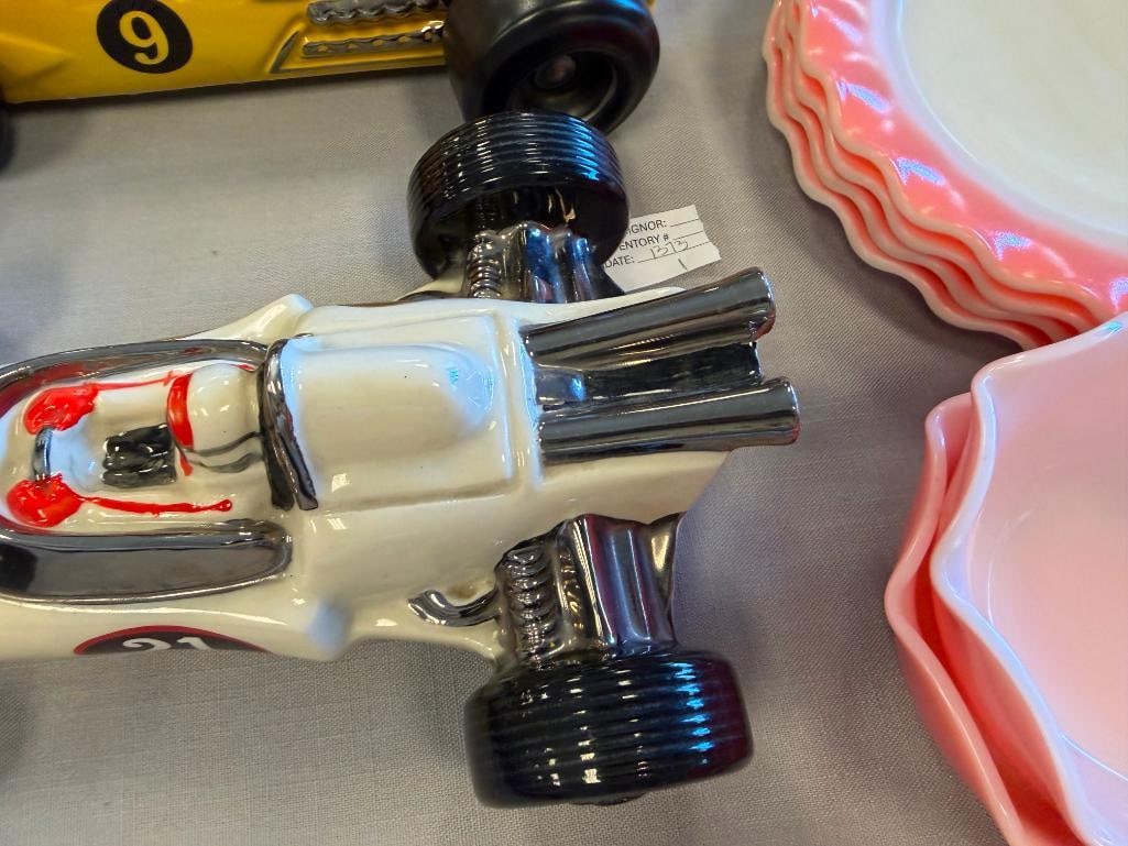 EZRA BROOKS HERTIAGE CHINA AND ROYAL BURTON CHINA INDY 500 RACE CARS INCLUDING MARI ANDRETTI CAR - 6
