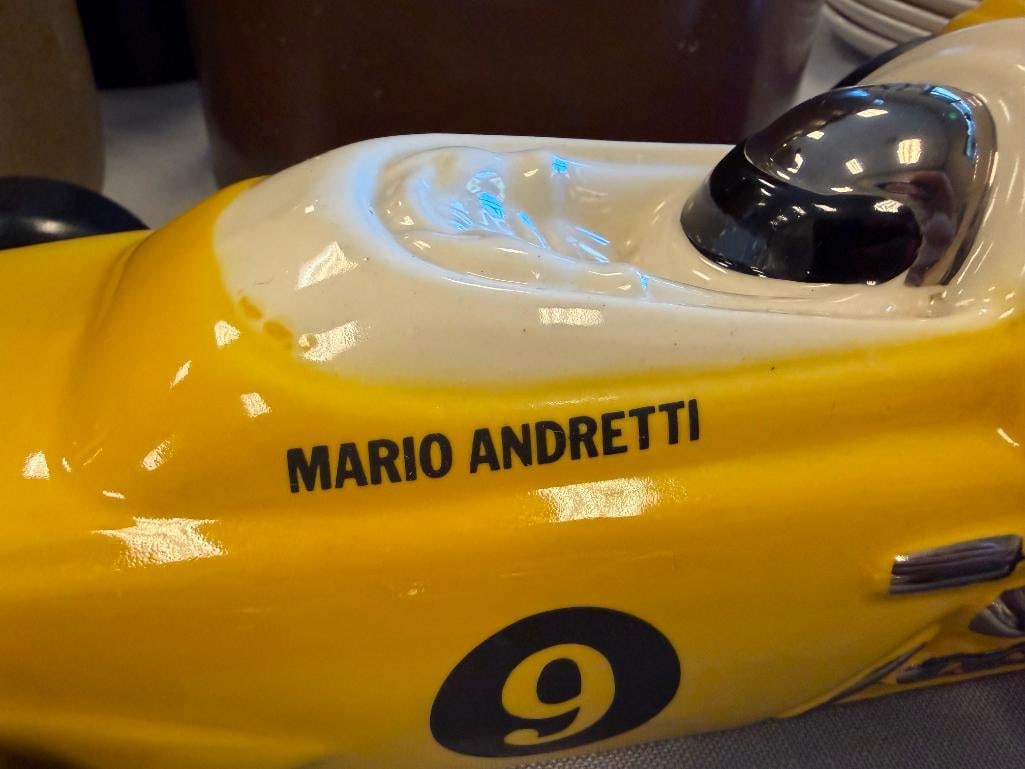 EZRA BROOKS HERTIAGE CHINA AND ROYAL BURTON CHINA INDY 500 RACE CARS INCLUDING MARI ANDRETTI CAR - 9