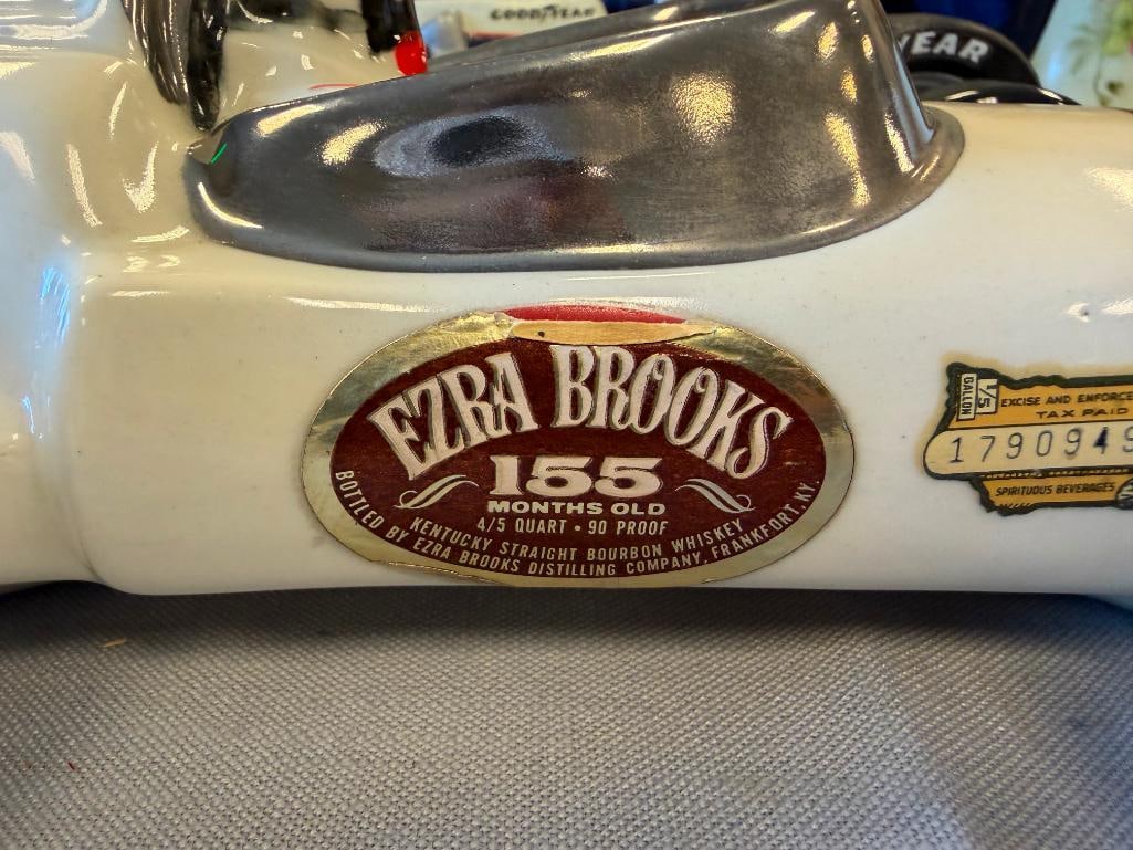 EZRA BROOKS HERITGE CHINA AND HOFFMAN DISTILLING MARK DONOHUE SUNOCO INDY / RACE CAR DECANTERS - 4