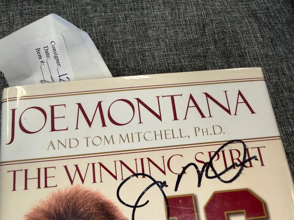 2005 JOE MONATANA THE WINNING SPIRIT AUTOGRAPHED / SIGNED BOOK - 4