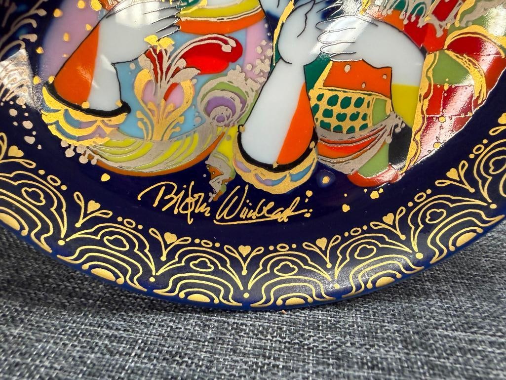 THREE VINTAGE ROSENTHALE STUDIO-LINE GERMAN HANDPAINTED ALADIN AND THE MAGIC LAMP PLATES - 4